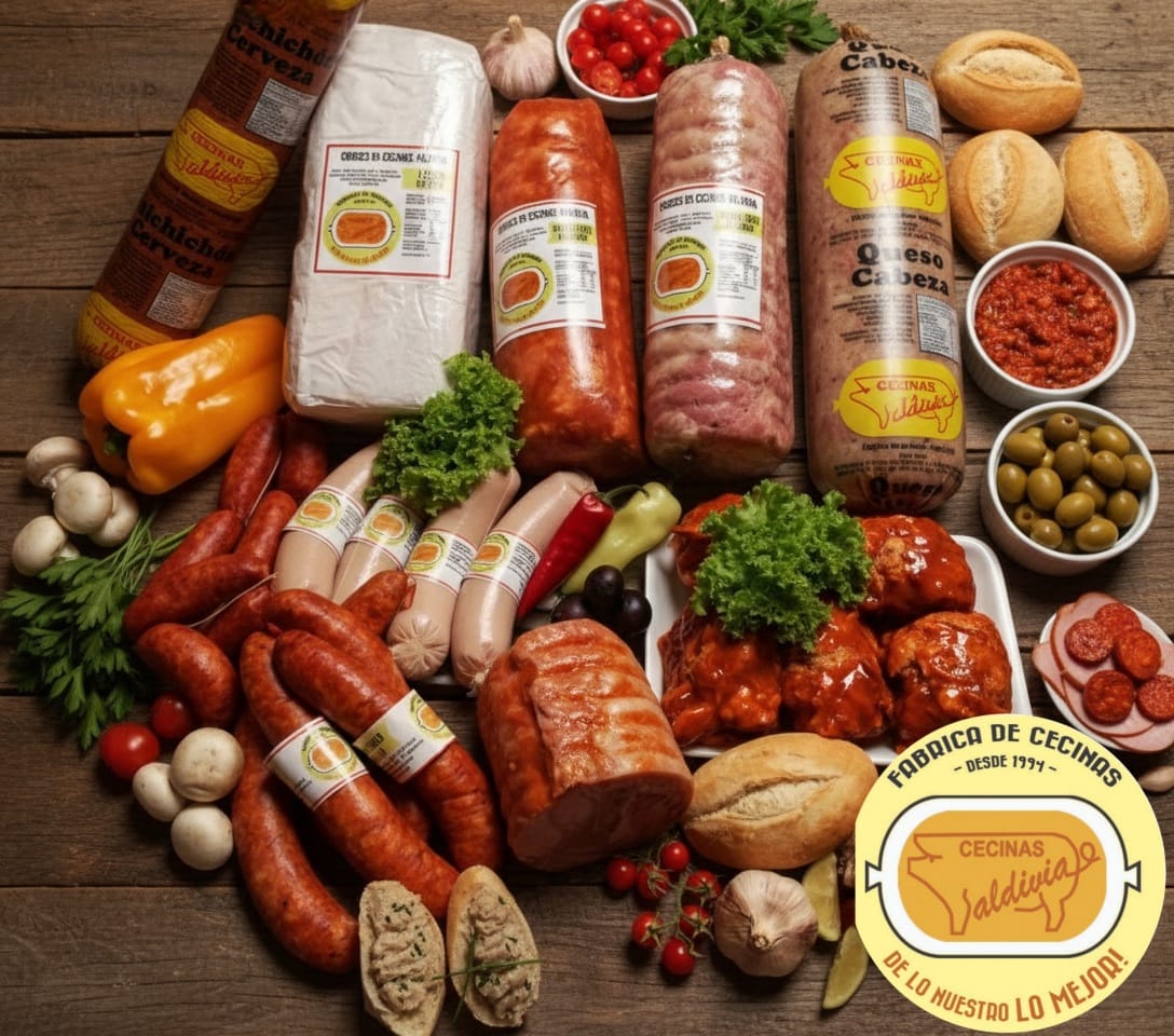 Productos Cecinas Valdivia preparados para distribución